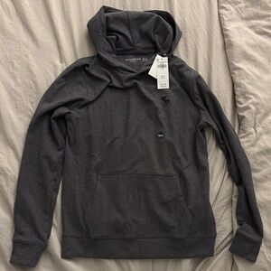 abercrombie kids Charcoal Gray Pullover Hoodie